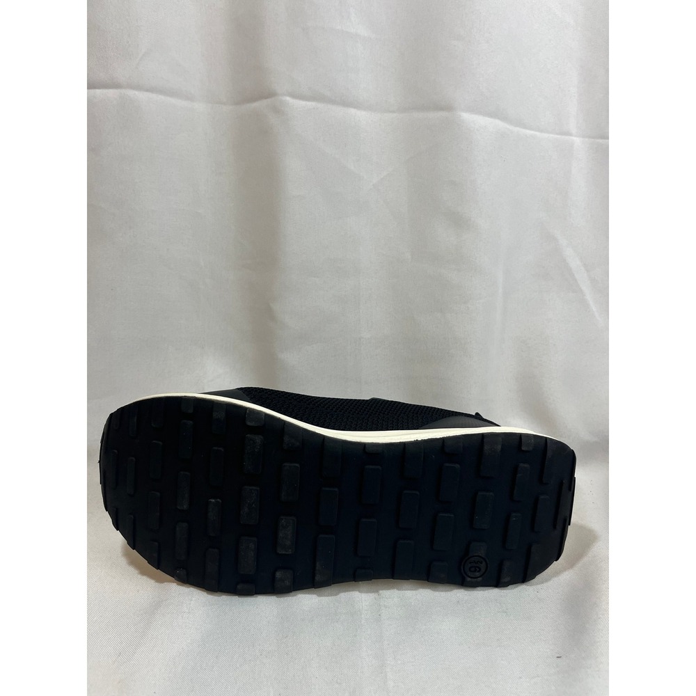 Goodfellow & Co Mens Knit Sneakers Black Cream Athletic Shoes 9.5 F00416614 - Picture 5 of 7